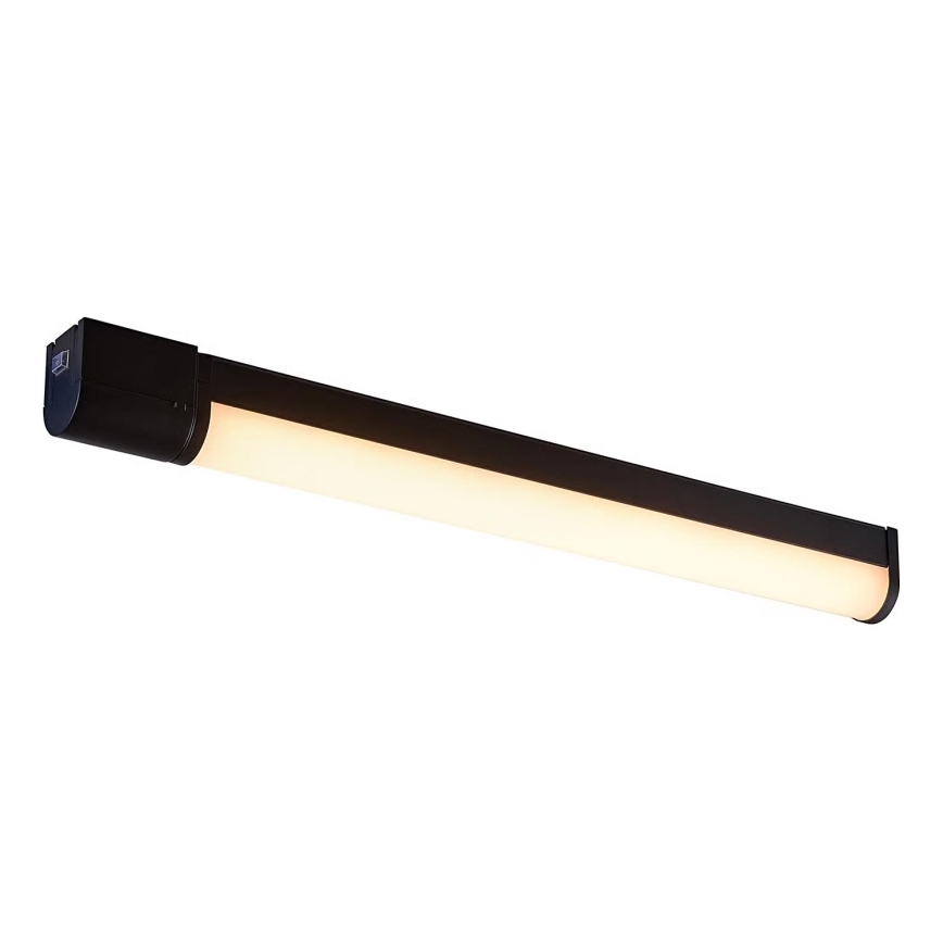 Nordlux - LED огледално осветление за баня с вграден контакт MALAIKA LED/15W/230V IP44 68,4 см черно