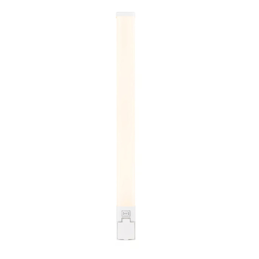 Nordlux - LED осветление за огледало за баня със вградена розетка SJAVER LED/15W/230V IP44 60 cm бяло