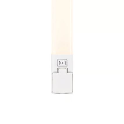 Nordlux - LED осветление за огледало за баня със вградена розетка SJAVER LED/15W/230V IP44 60 cm бяло