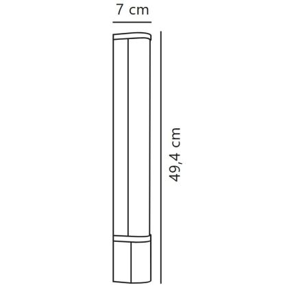 Nordlux - LED осветително тяло за под шкаф с контакт MALAIKA LED/6W/230V IP44 черно
