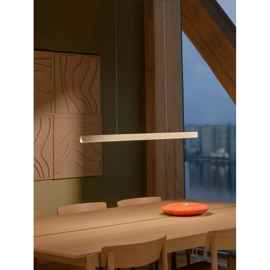 Nordlux - LED димируем полилей на кабел ILGAS LED/47W/230V 3000K бял/ясен 115 cm