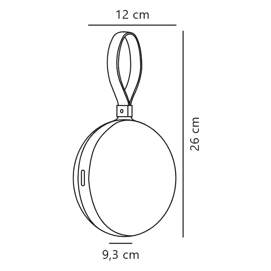 Nordlux - LED Преносима акумулаторна лампа LED/1W/3,7V IP54 жълти