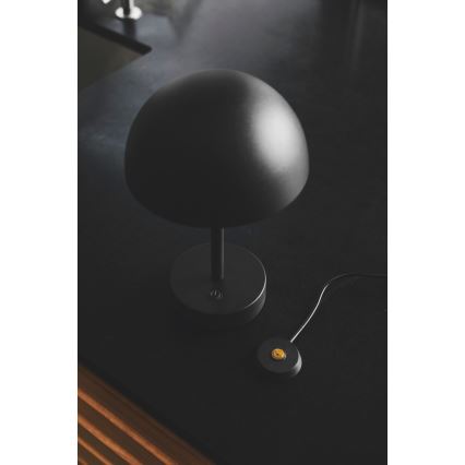 Nordlux - LED регулируема презареждаема външна настолна лампа ELLEN LED/2,8W/3,7V IP44 черна