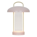 Nordlux - LED с регулируема яркост, презареждаема, сенсорна настолна лампа MIRANO LED/3W/3,7V розова