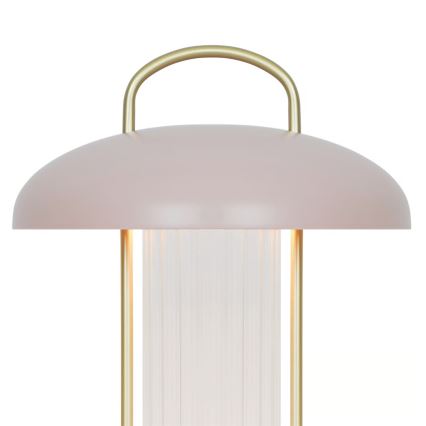 Nordlux - LED с регулируема яркост, презареждаема, сенсорна настолна лампа MIRANO LED/3W/3,7V розова