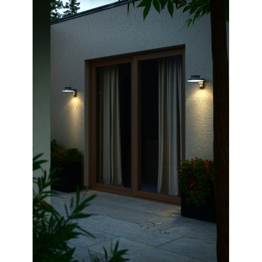 Nordlux - LED Соларен аплик със сензор JUSTINA LED/5W/3,7V IP44