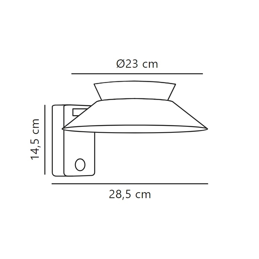 Nordlux - LED Соларен аплик със сензор JUSTINA LED/5W/3,7V IP44