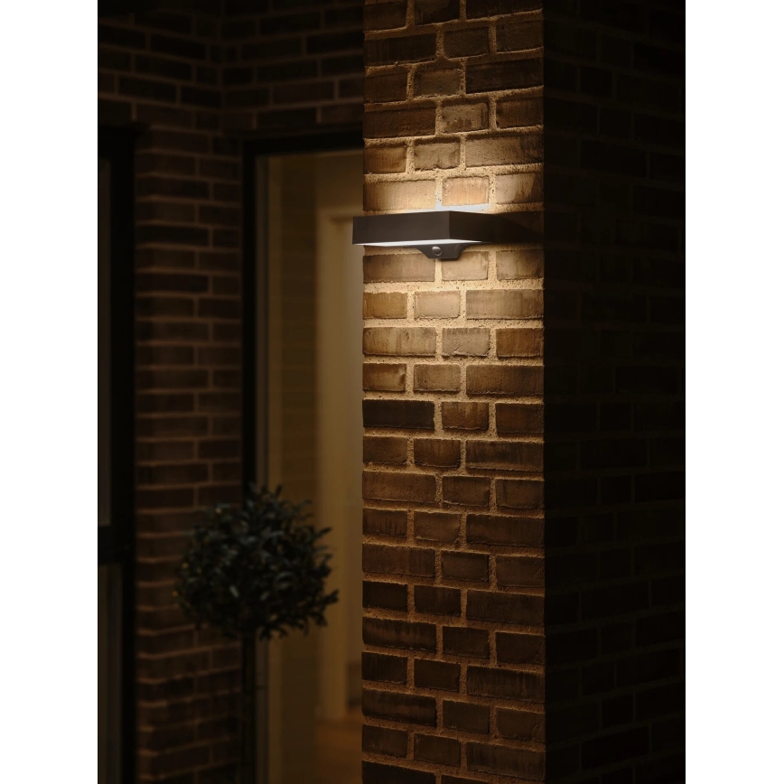 Nordlux - LED Соларен аплик със сензор MONAY LED/5W/5V 3000K IP44