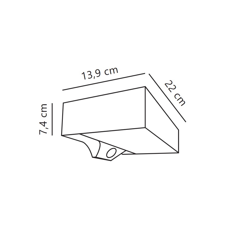 Nordlux - LED Соларен аплик със сензор MONAY LED/5W/5V 3000K IP44