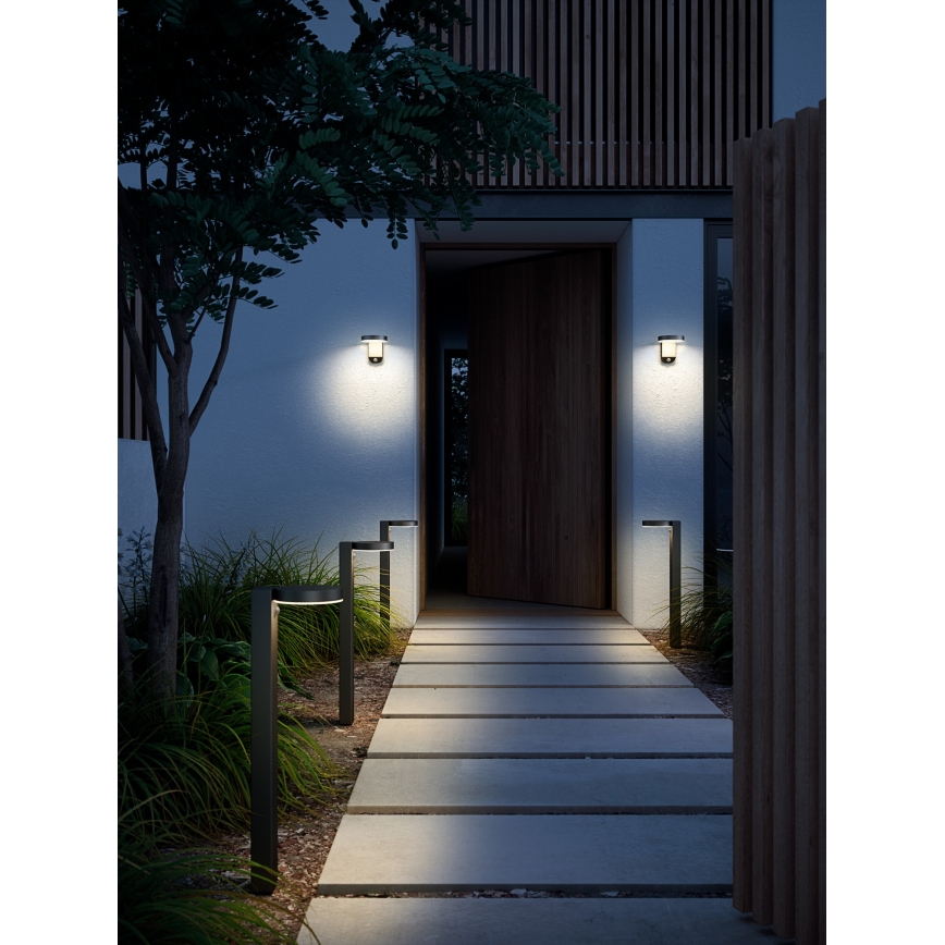 Nordlux - LED Соларен аплик със сензор RICA LED/5W/3,7V IP44 кръгъл