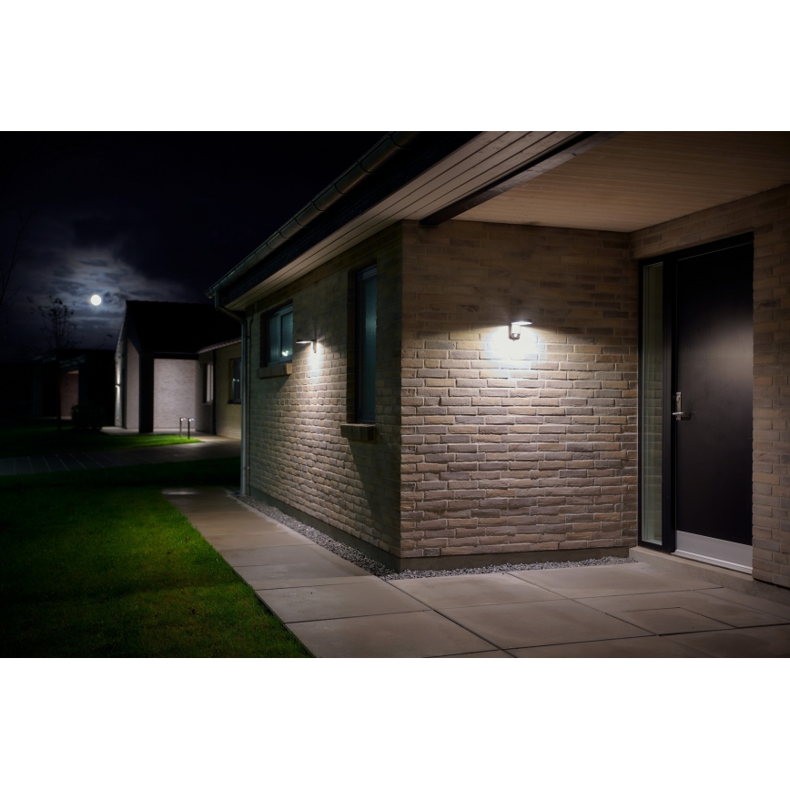 Nordlux - LED Соларен аплик със сензор RICA LED/5W/3,7V IP44 кръгъл