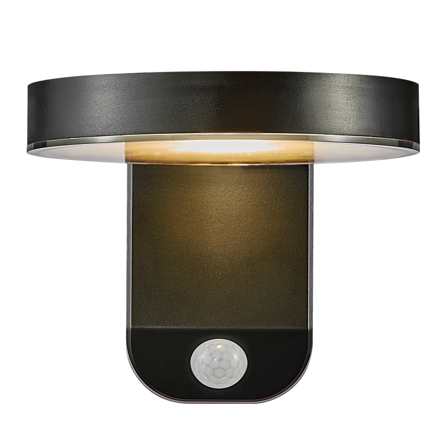 Nordlux - LED Соларен аплик със сензор RICA LED/5W/3,7V IP44 кръгъл