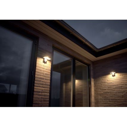 Nordlux - LED Соларен аплик със сензор RICA LED/5W/3,7V IP44 ъглов