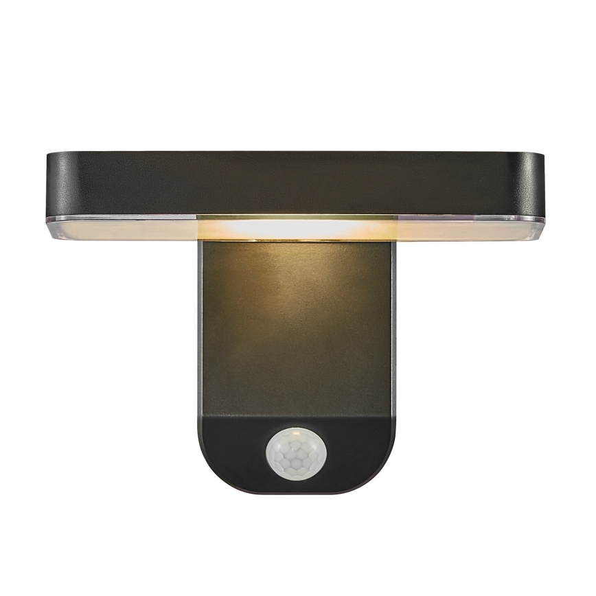 Nordlux - LED Соларен аплик със сензор RICA LED/5W/3,7V IP44 ъглов