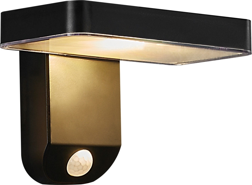 Nordlux - LED Соларен аплик със сензор RICA LED/5W/3,7V IP44 ъглов