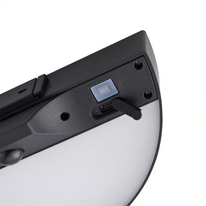 Nordlux - LED соларен стенен фенер с сензор MONAY LED/5W/5V 3000K IP44 2000 mAh черен
