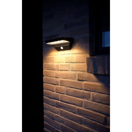 Nordlux - LED соларен стенен осветител с сензор AGENA LED/5W/3,7V IP44 2200 mAh