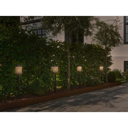 Nordlux - Соларна LED лампа COUPAR LED/3,2W/5V 3000K IP44 черна 1800 mAh