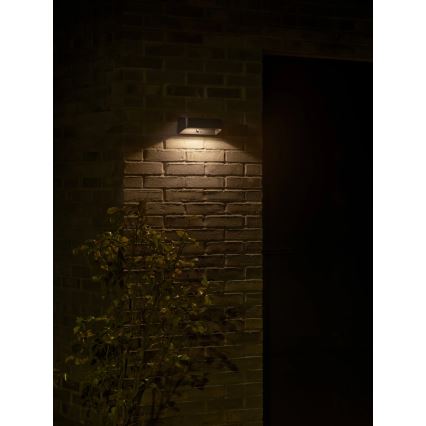 Nordlux - LED соларна лампа с сензор MARCELLIO LED/5W/5V IP54 2200 mAh черна