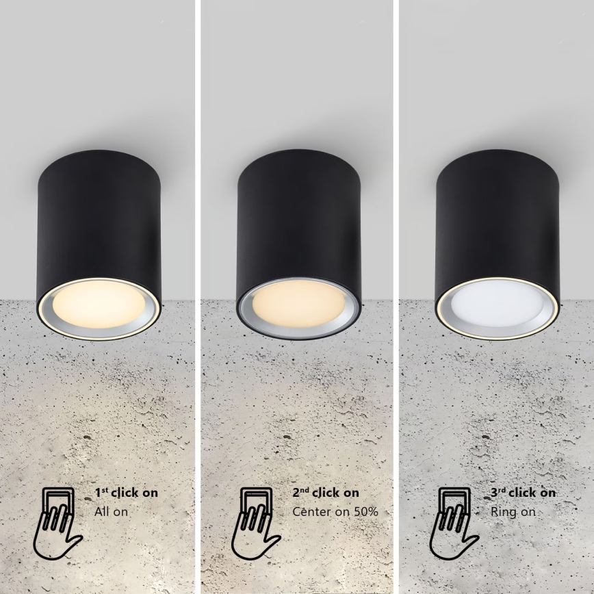 Nordlux - LED Спот за баня LANDON LED/6,5W/230V IP44 черен