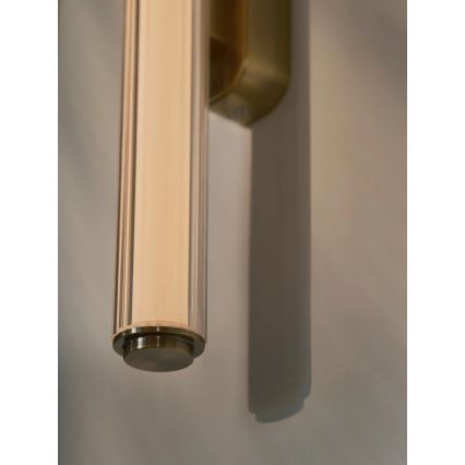Nordlux - LED стенен осветител за баня с димиране VIRELLE LED/12W/230V 3000/4000K IP44 месинг