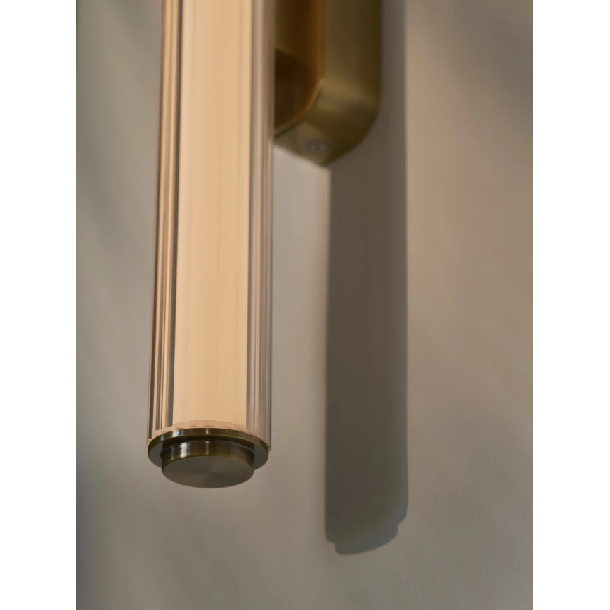 Nordlux - LED стенен осветител за баня с димиране VIRELLE LED/12W/230V 3000/4000K IP44 месинг