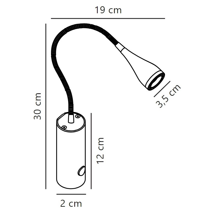 Nordlux - LED Стенен спот MENTO LED/3W/230V бял