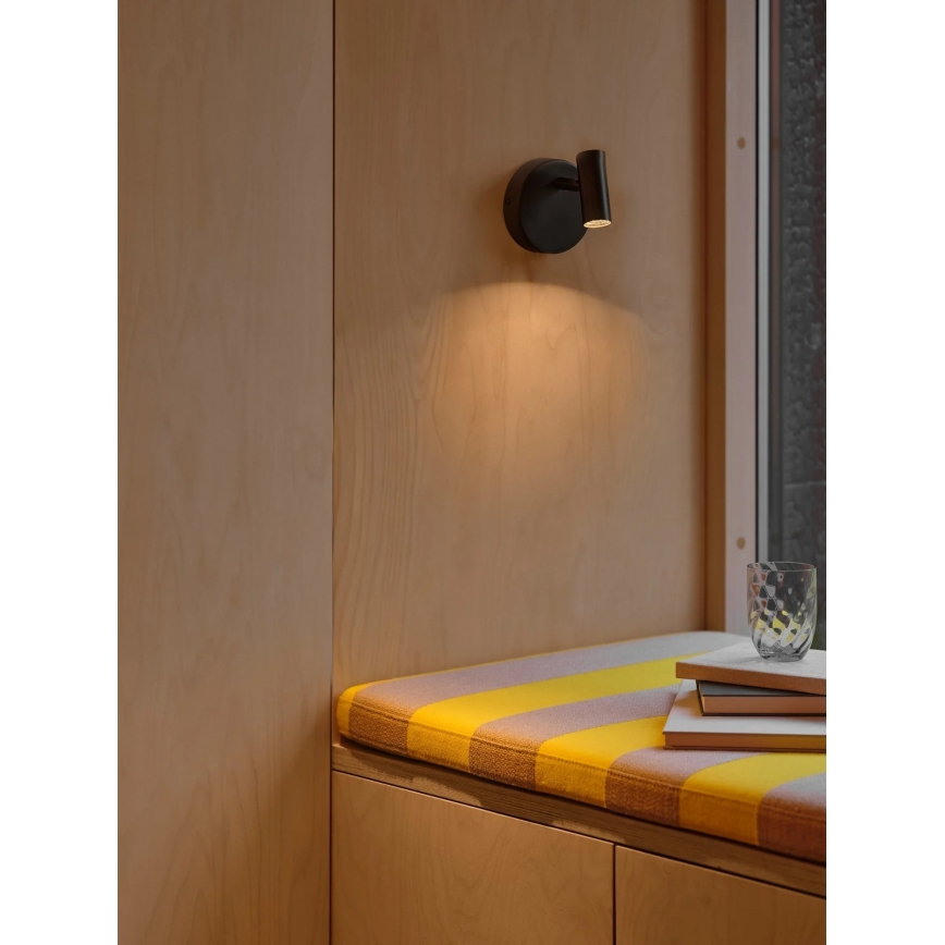 Nordlux - LED стенен спот OMARI LED/3,2W/230V черен
