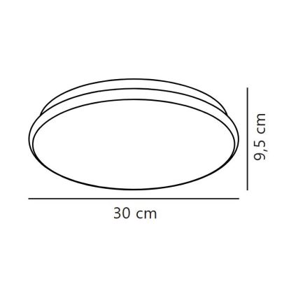 Nordlux - LED таванно осветително тяло за баня MONTONE LED/10W/230V IP44 Ø 30 см