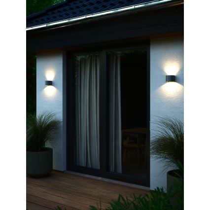 Nordlux - LED външен стенен осветител MILDA LED/4,9W/230V IP44 антрацит