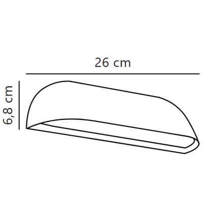 Nordlux - LED външна стенна лампа FRONT LED/9,5W/230V IP44