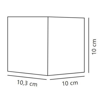 Nordlux - LED външна стенна лампа MILDA LED/4,9W/230V IP44 черна