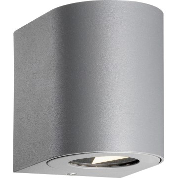Nordlux - LED външно стенно осветително тяло CANTO 2xLED/5,5W/230V IP44 сиво