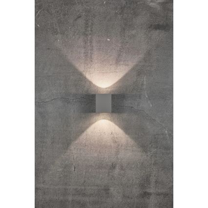 Nordlux - LED Външно стенно осветително тяло CANTO 2xLED/5W/230V IP44 сиво
