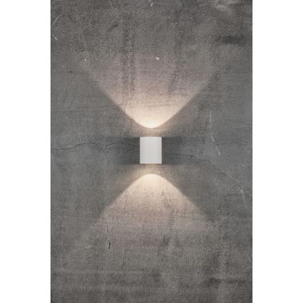 Nordlux - LED външно стенно осветително тяло CANTO 2xLED/6W/230V IP44 бяло