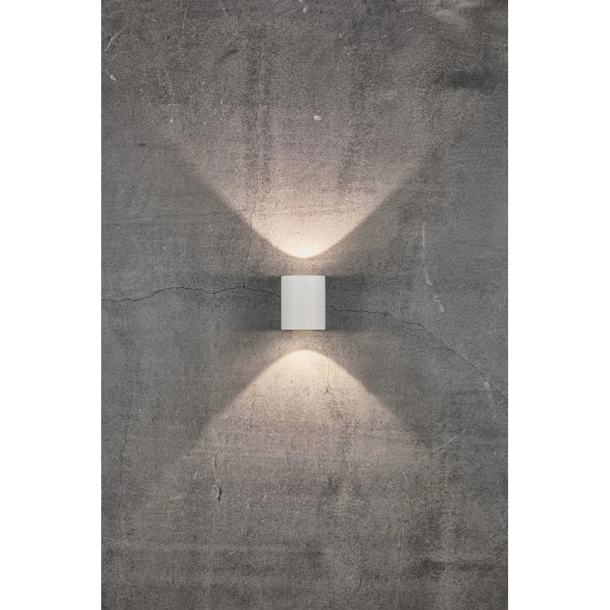 Nordlux - LED външно стенно осветително тяло CANTO 2xLED/6W/230V IP44 бяло