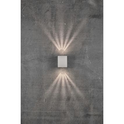 Nordlux - LED външно стенно осветително тяло CANTO 2xLED/6W/230V IP44 бяло