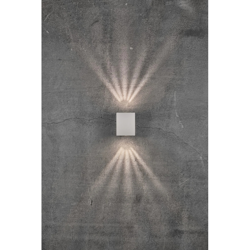 Nordlux - LED външно стенно осветително тяло CANTO 2xLED/6W/230V IP44 бяло