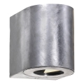 Nordlux - LED външно стенно осветително тяло CANTO 2xLED/6W/230V IP44 сребристо