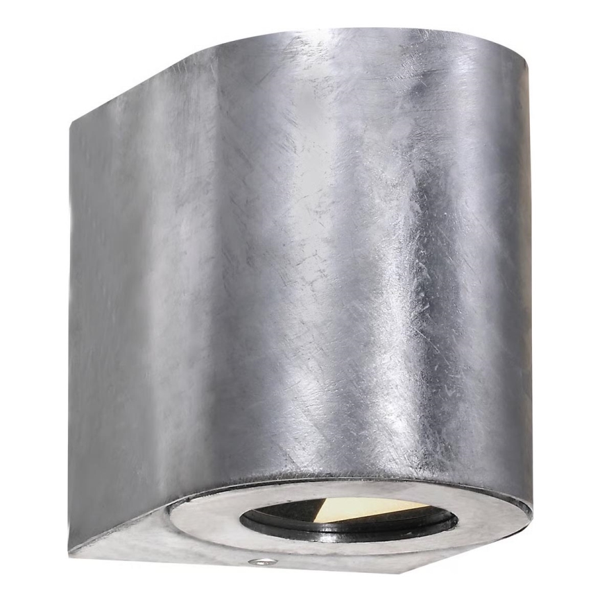 Nordlux - LED външно стенно осветително тяло CANTO 2xLED/6W/230V IP44 сребристо