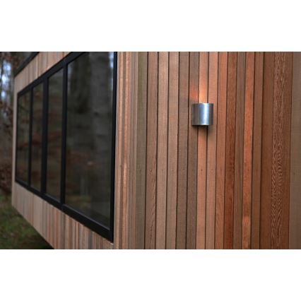 Nordlux - LED външно стенно осветително тяло CANTO 2xLED/6W/230V IP44 сребристо