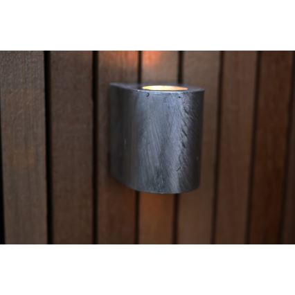 Nordlux - LED външно стенно осветително тяло CANTO 2xLED/6W/230V IP44 сребристо