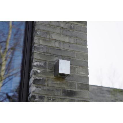 Nordlux - LED външно стенно осветително тяло CANTO 2xLED/6W/230V IP44 сребристо