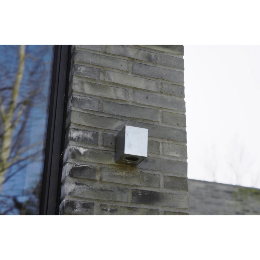 Nordlux - LED външно стенно осветително тяло CANTO 2xLED/6W/230V IP44 сребристо