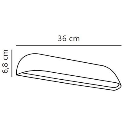 Nordlux - LED външно стенно осветително тяло FRONT LED/11W/230V IP44