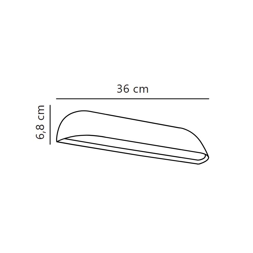 Nordlux - LED външно стенно осветително тяло FRONT LED/11W/230V IP44