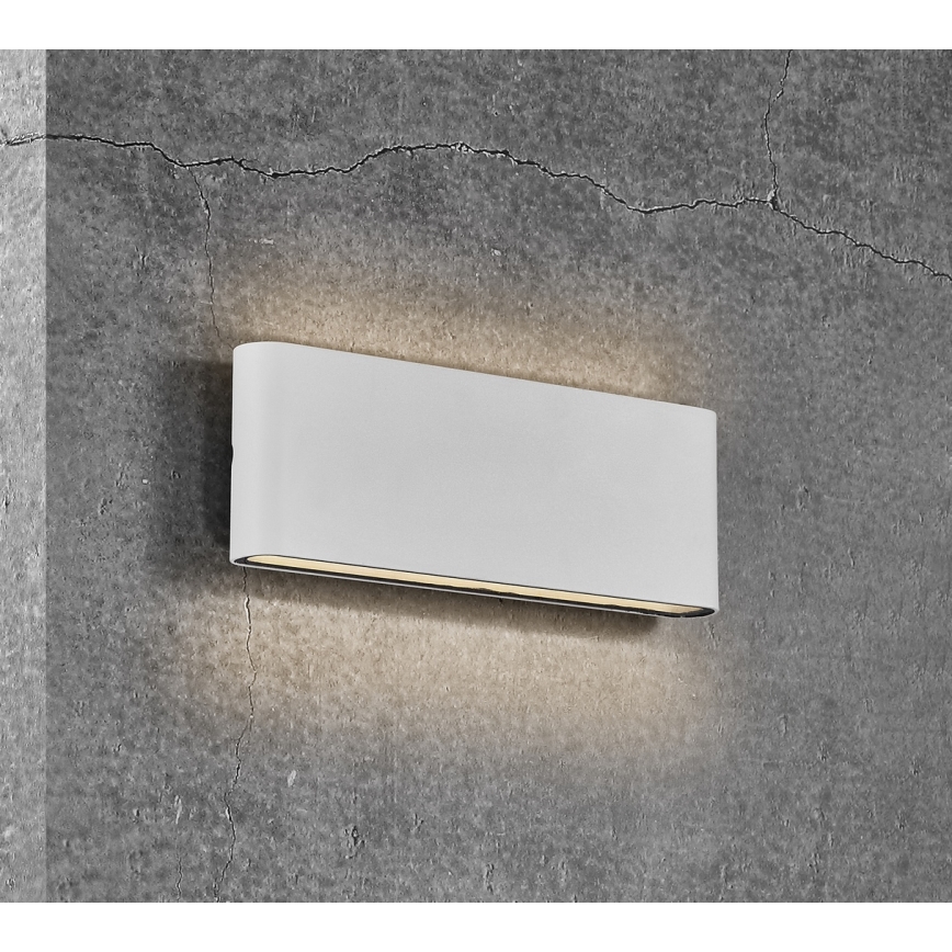 Nordlux - LED външно стенно осветително тяло KINVER LED/10W/230V IP54 бяло