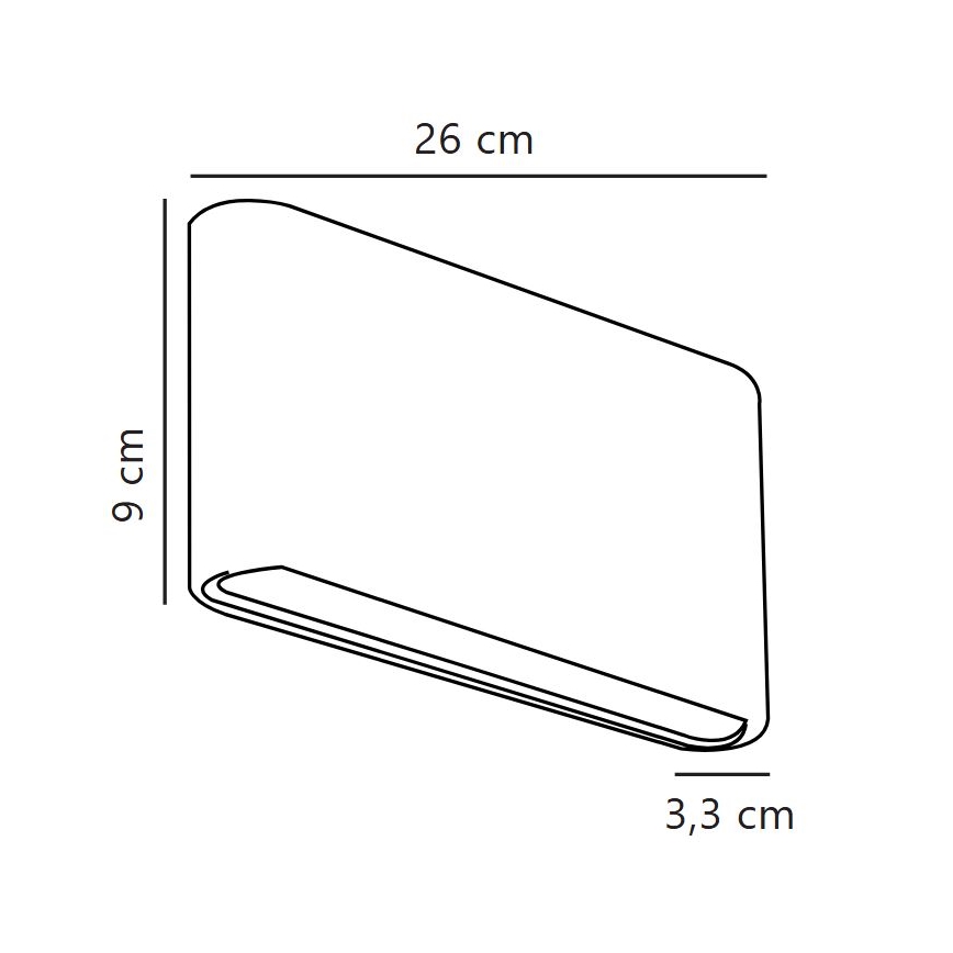 Nordlux - LED външно стенно осветително тяло KINVER LED/10W/230V IP54 бяло