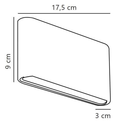 Nordlux - LED външно стенно осветително тяло KINVER LED/8,5W/230V IP54 бяло