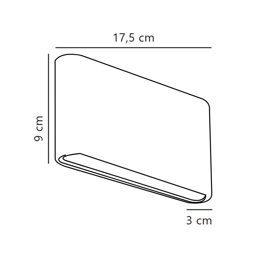 Nordlux - LED външно стенно осветително тяло KINVER LED/8,5W/230V IP54 бяло